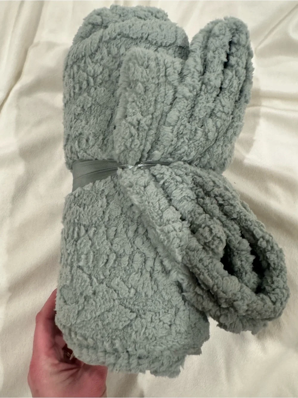 ULTA Limited Edition Plush Throw - Light Green Cozy
